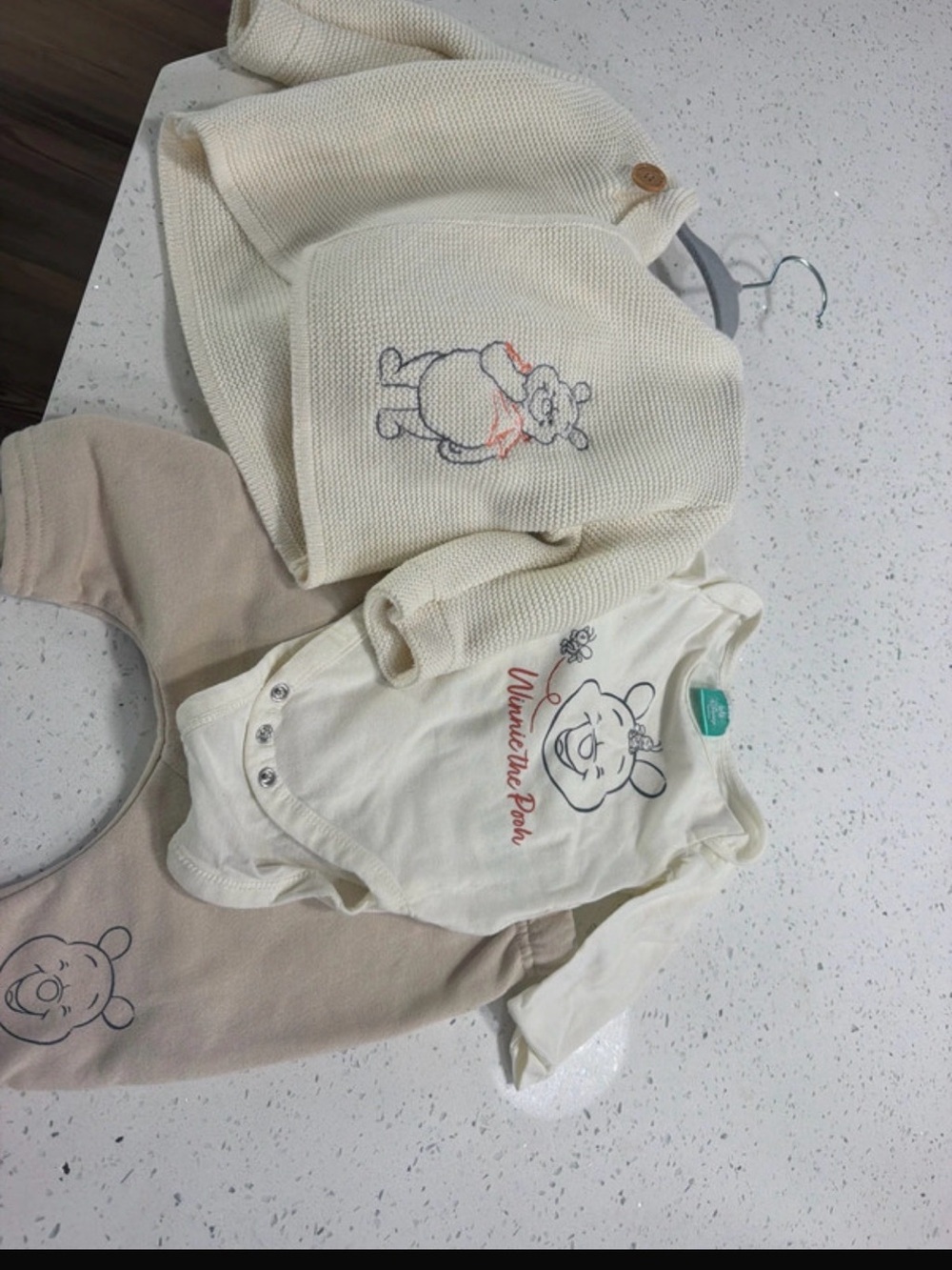Disney Baby Winnie the Pooh Cream and Beige Matching Set